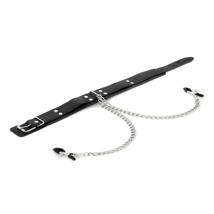 Collier avec Pinces à Seins Soumission