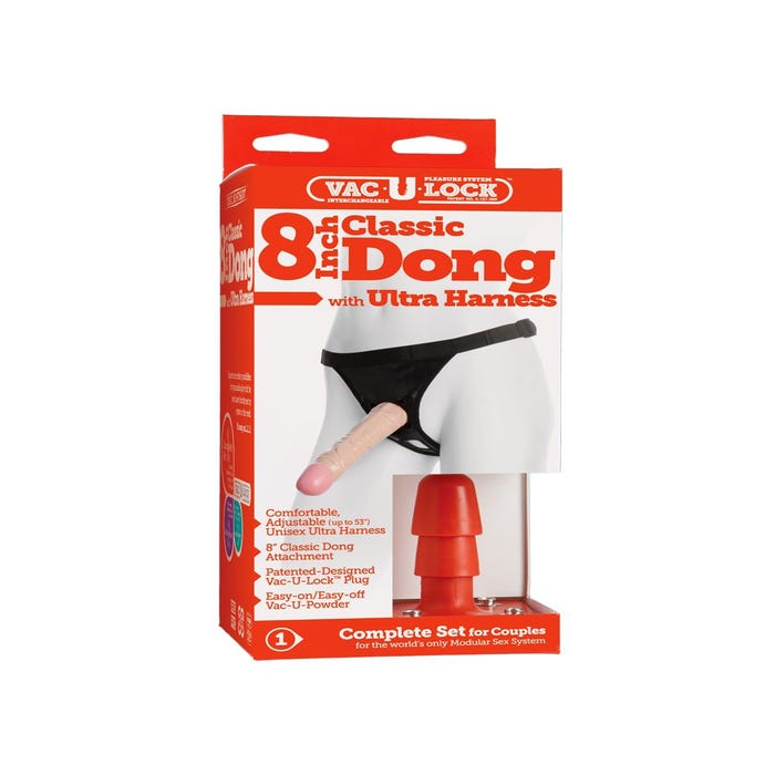 Kit Gode Ceinture Vac-U-Lock Ultra Harness Classic Dong 20,5 cm