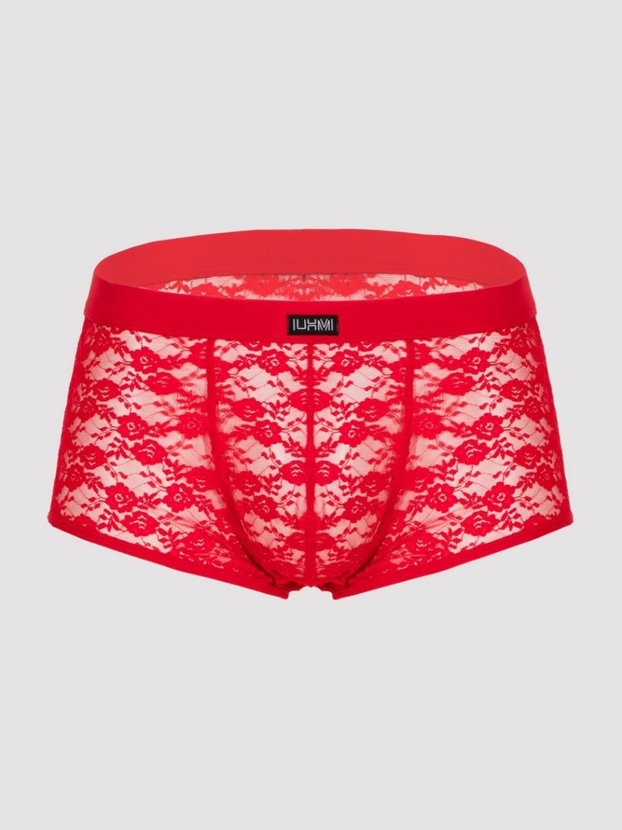 Boxer dentelle rouge S/M