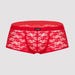 Boxer dentelle rouge