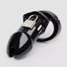 Cage de chasteté en plastique 7,6 cm Deluxe noir