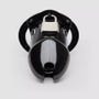 Cage de chasteté en plastique 7,6 cm Deluxe noir