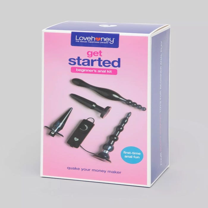 Kit anal débutant Get Started 4 pièces bleu