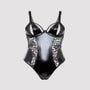Body ouvert grande taille effet cuir Fierce Muse 5XL/6XL