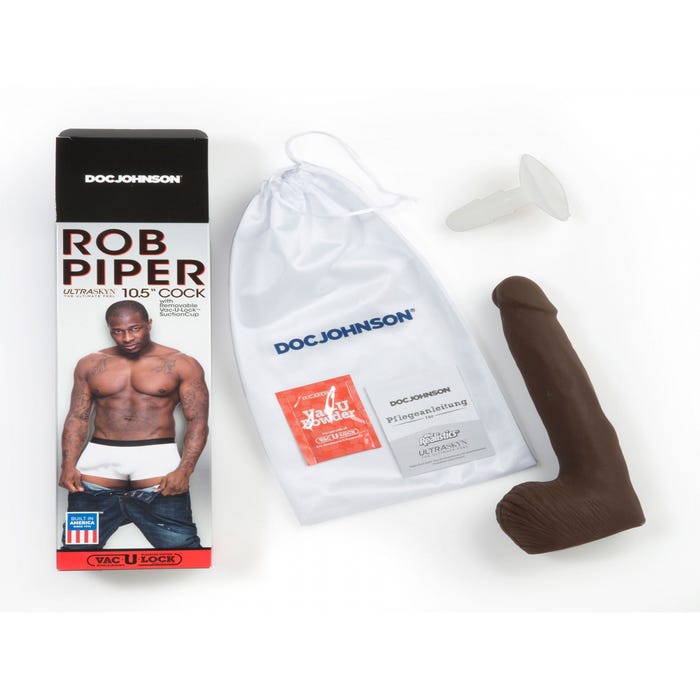 Dildo XXL avec Testicules Vac-U-Lock Rob Piper 26,7 cm Signature Cocks