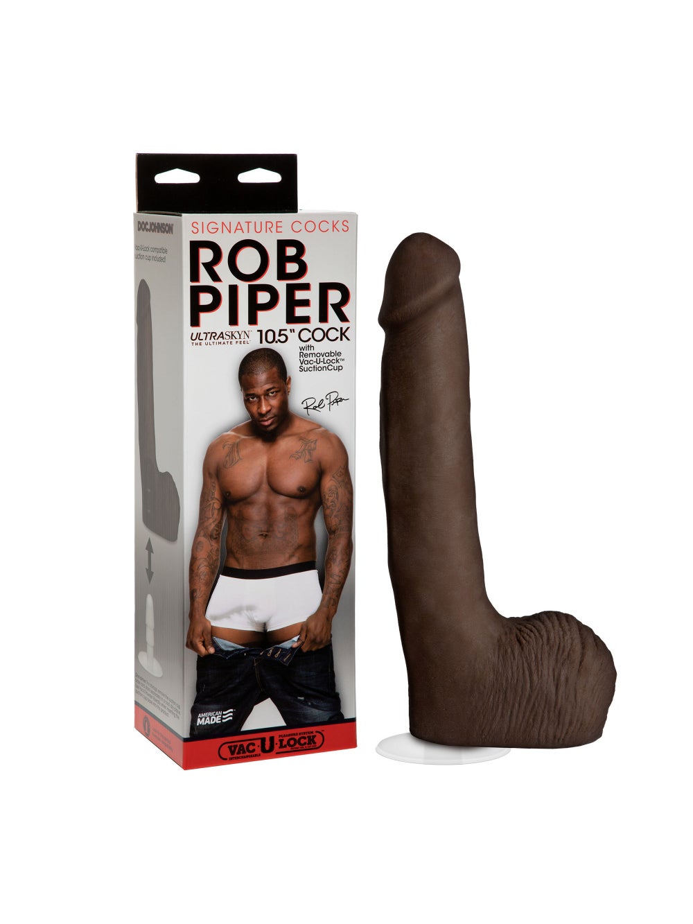 Gode XXL avec testicules Rob Piper 26,7 cm Signature Cocks 3