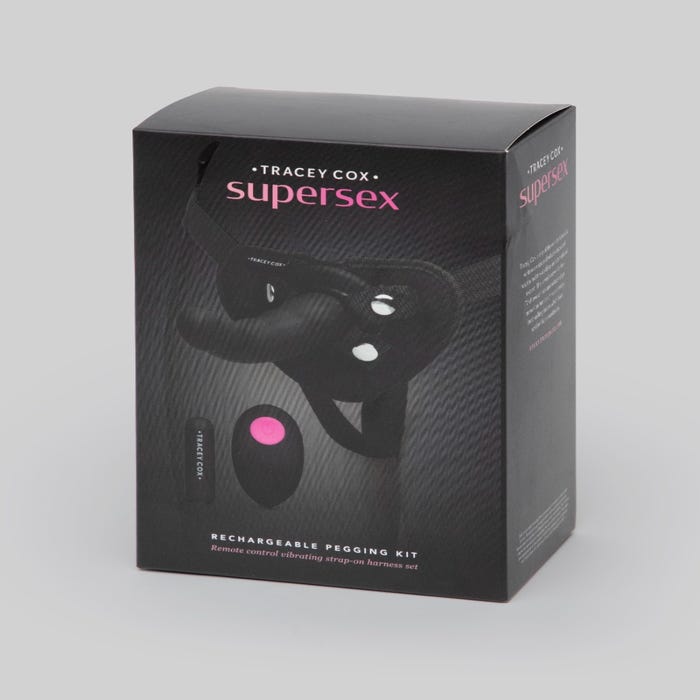Kit gode ceinture vibrant télécommandé Pegging Supersex