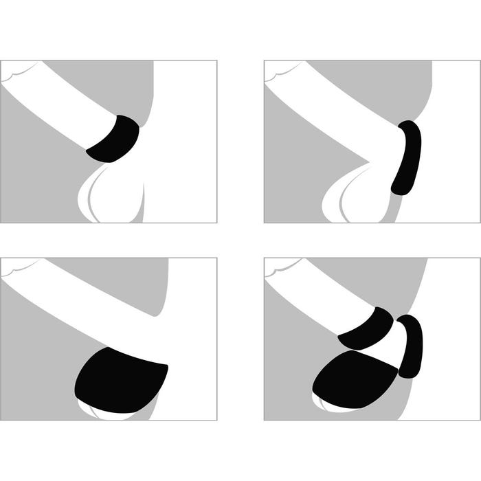 Kit de 3 Cockrings pour Testicules
