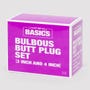 Kit plug anal Bulbous BASICS 2 pièces
