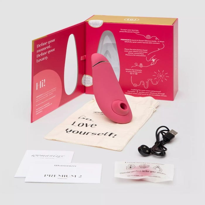 Womanizer Premium 2 stimulateur clitoridien rose