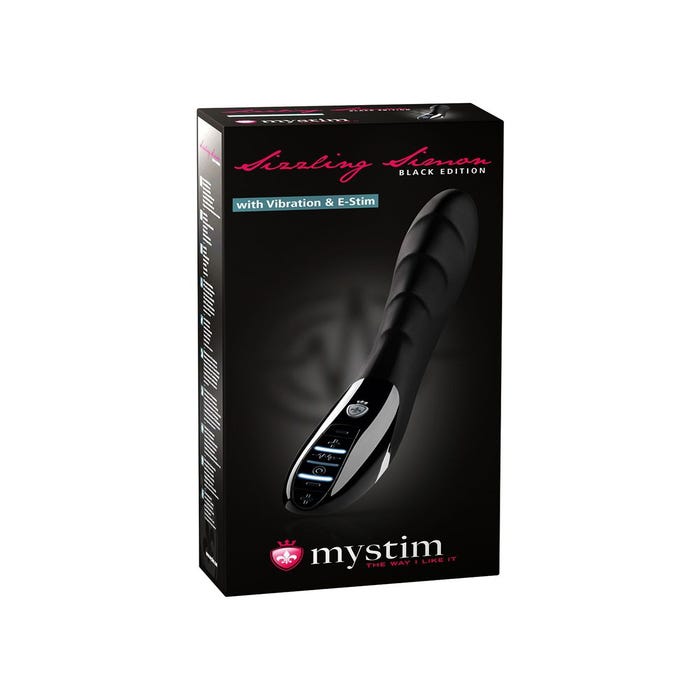 Vibromasseur E-Stim Sizzling Simon Black Edition