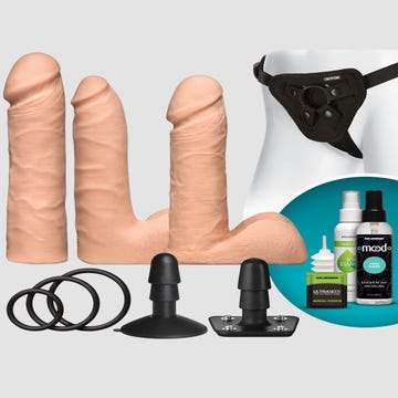 Coffret Gode Ceinture Vac-U-Lock Dual Density UltraSkyn Set Vanilla