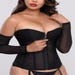 Corset manches longues Secret Silhouette noir