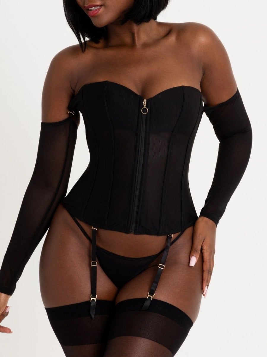 Corset manches longues Secret Silhouette noir M