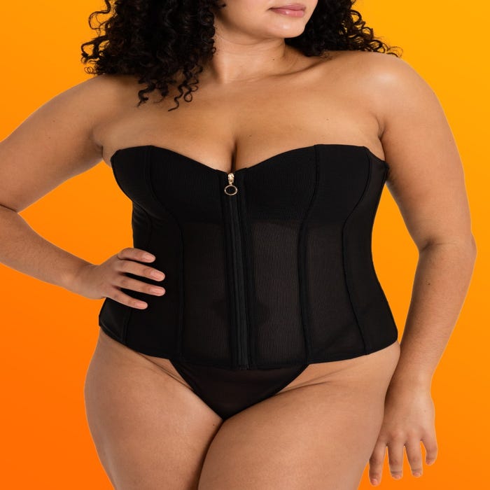 Corset manches longues Secret Silhouette noir GT