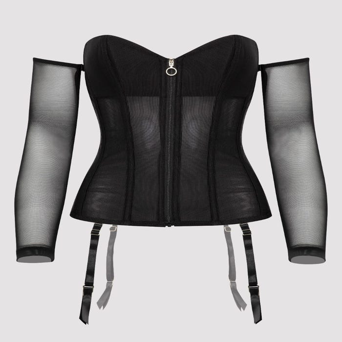 Corset manches longues Secret Silhouette noir GT