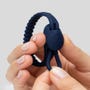 Lovehoney Cockring ajustable en silicone bleu Super Looper