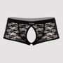Boxer ouvert dentelle noir