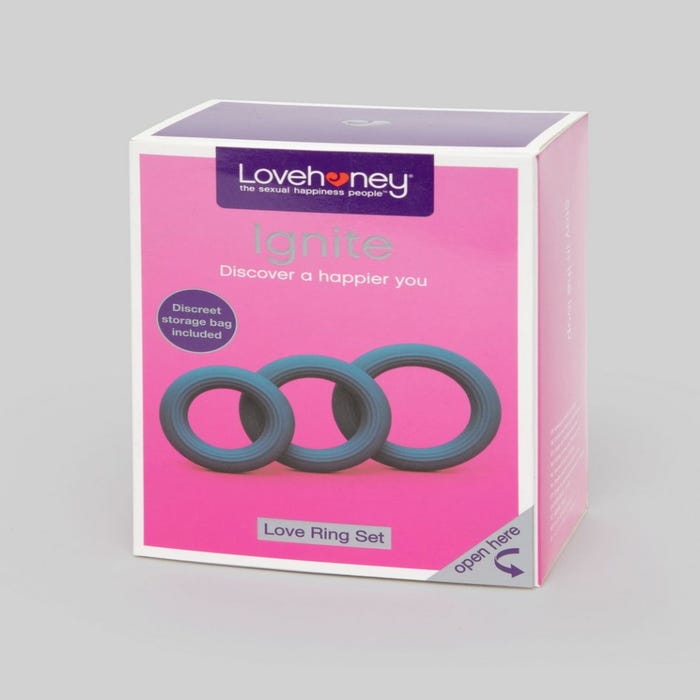 Kit de 3 cockrings silicone Ignite