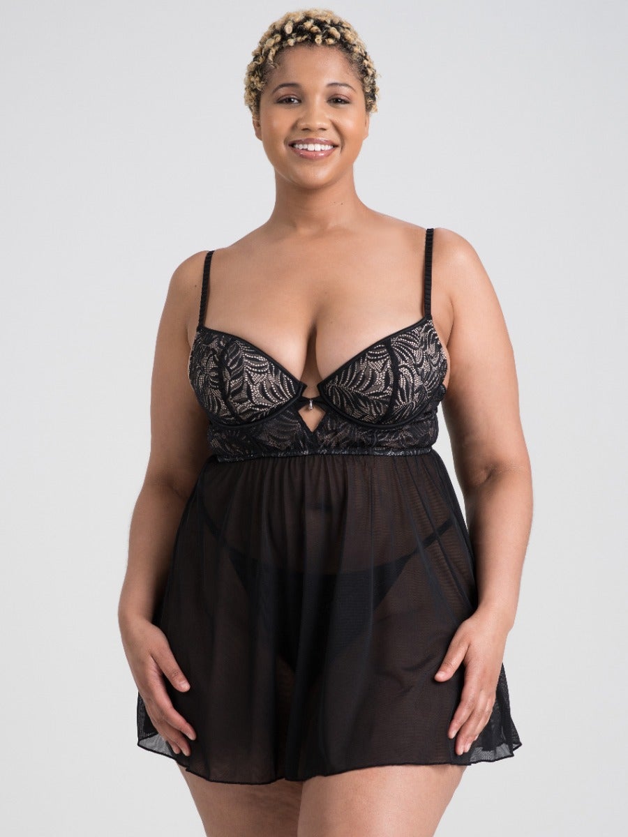Nuisette babydoll Parisienne Charm noir GT