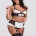 Costume soubrette Frisky Maid 3 pièces