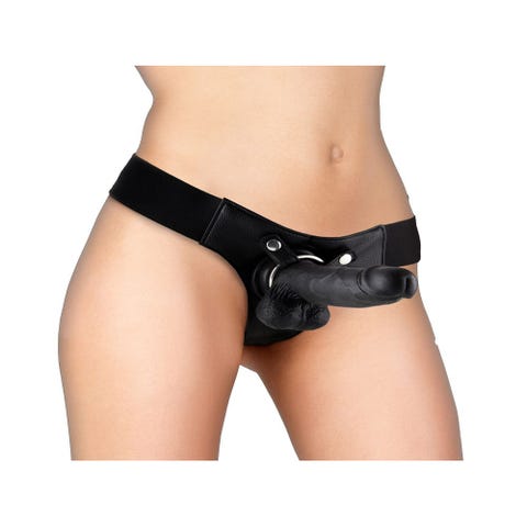 Gode Ceinture Réaliste Cuir 20 cm