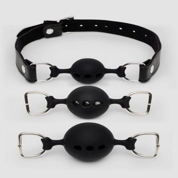Kit de 3 bâillons boules en silicone Bondage Boutique