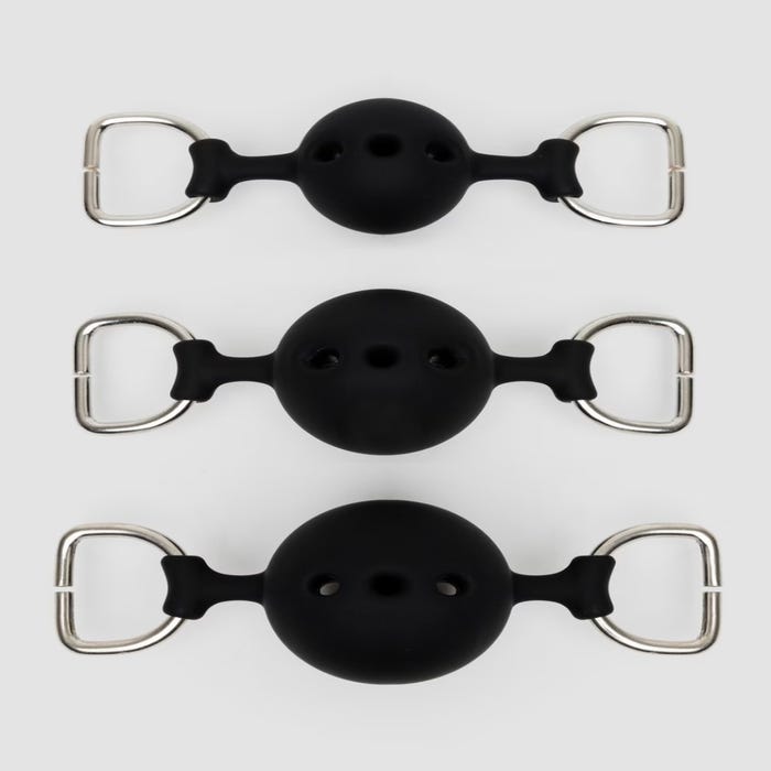 Kit de 3 bâillons boules en silicone Bondage Boutique