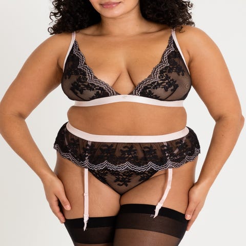 Ensemble 3 pièces Lustrous Lace noir GT