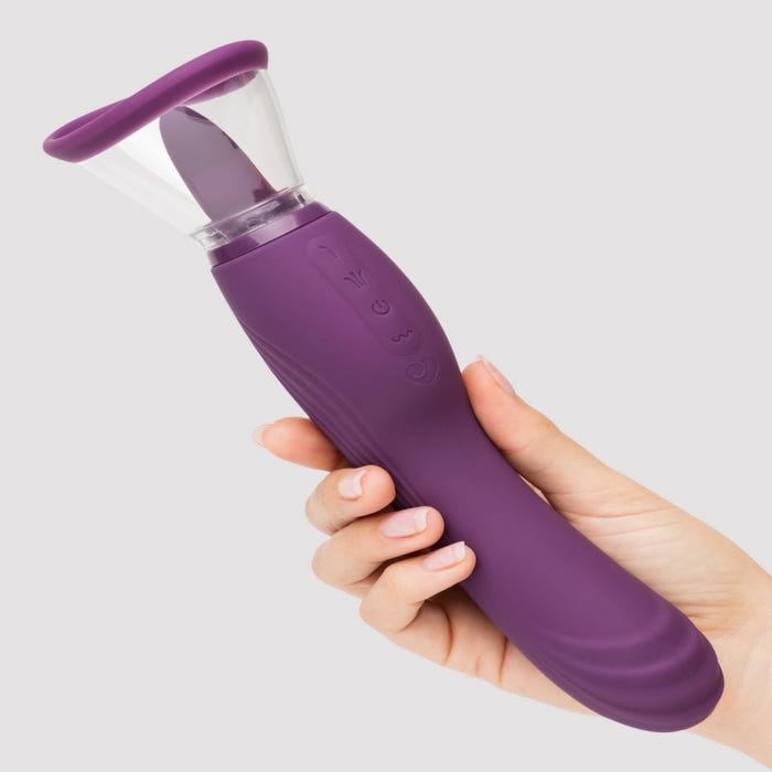 Pompe à vagin avec langue vibrante Lick Me