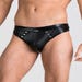 String pression wetlook noir