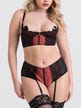 Ensemble 2 pièces ouvert Dark Paradise rouge & noir