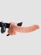 Gode ceinture creux vibrant avec testicules 22,9 cm Hollow Strap-On