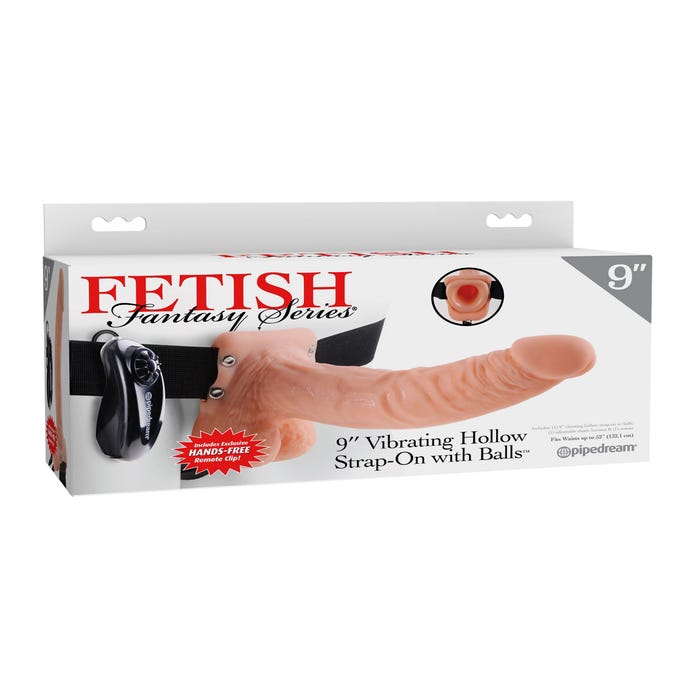 Gode Ceinture Vibrant avec Testicules Hollow Fetish Fantasy Series 