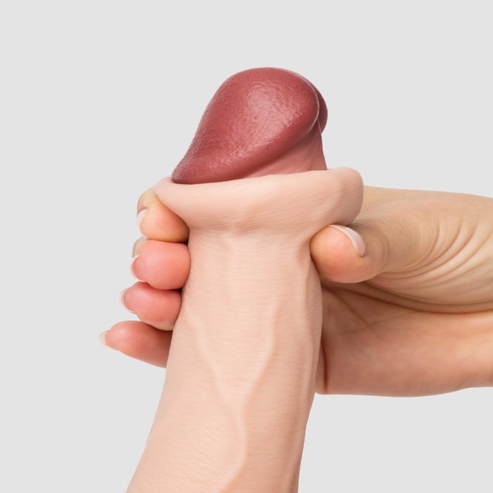 Gode ventouse ultra-réaliste avec prépuce Luxe Lifelike Lover