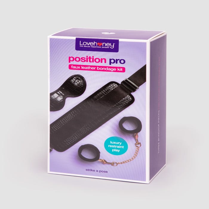 Kit bondage similicuir Position Pro 3 pièces