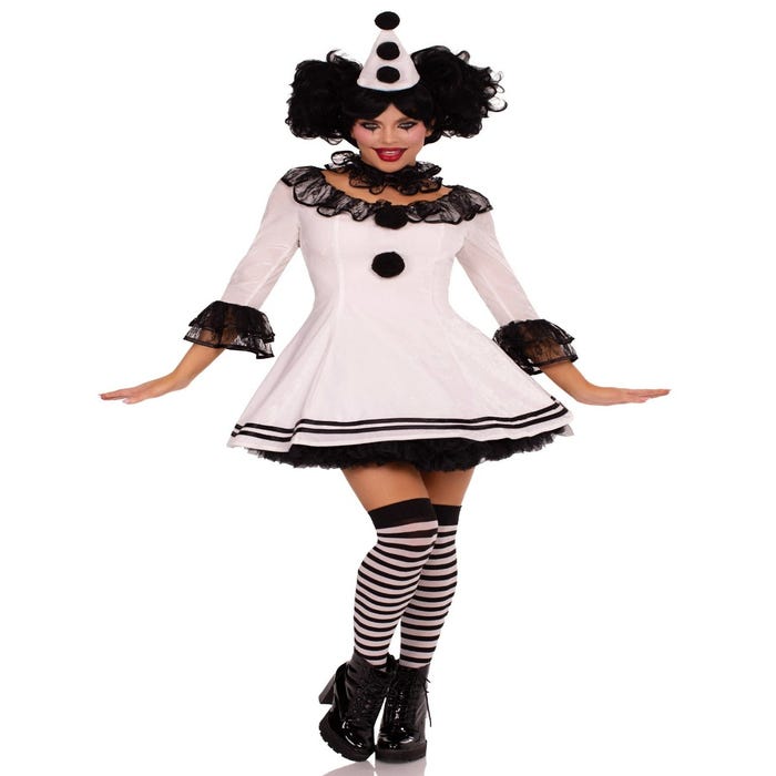 Costume clown Pierrot 3 pièces