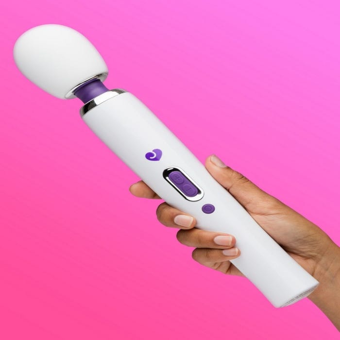Vibromasseur wand Deluxe 2.0 rechargeable blanc