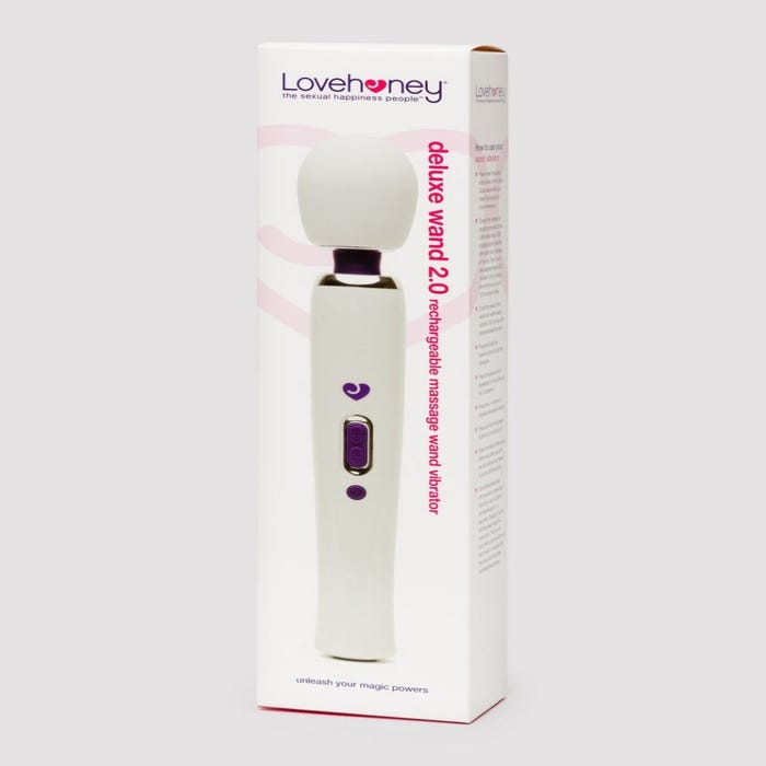 Vibromasseur wand Deluxe 2.0 rechargeable blanc