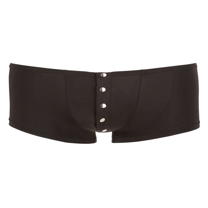 Boxer Noir Boutons 