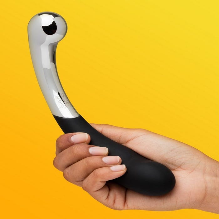 Dildo métal et silicone Sweet Pressure