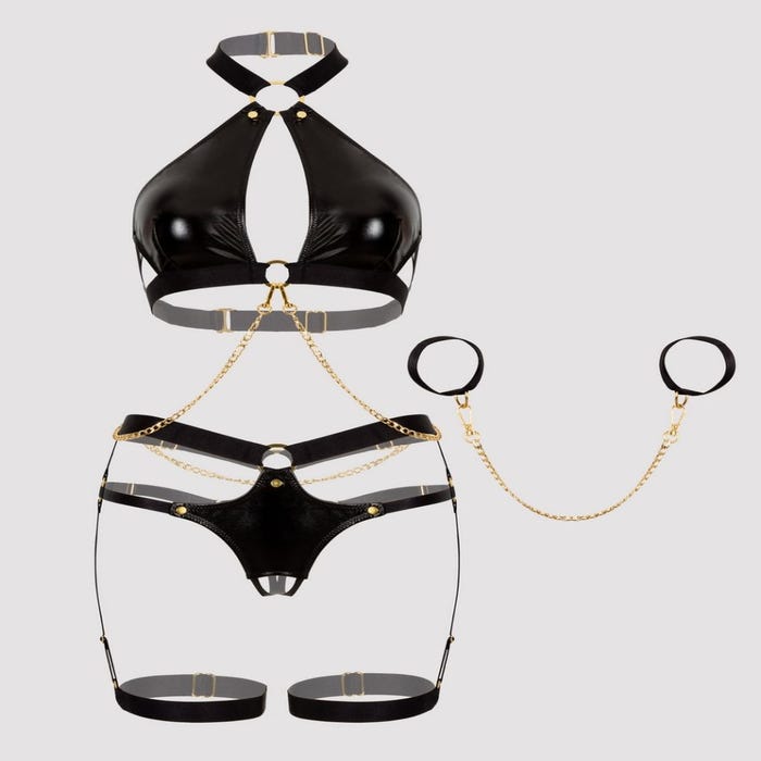 Ensemble soutien-gorge chaînes Fierce Caged Desire