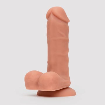 Gode ventouse réaliste 20,3 cm silicone Classic Lifelike Lover chair beige