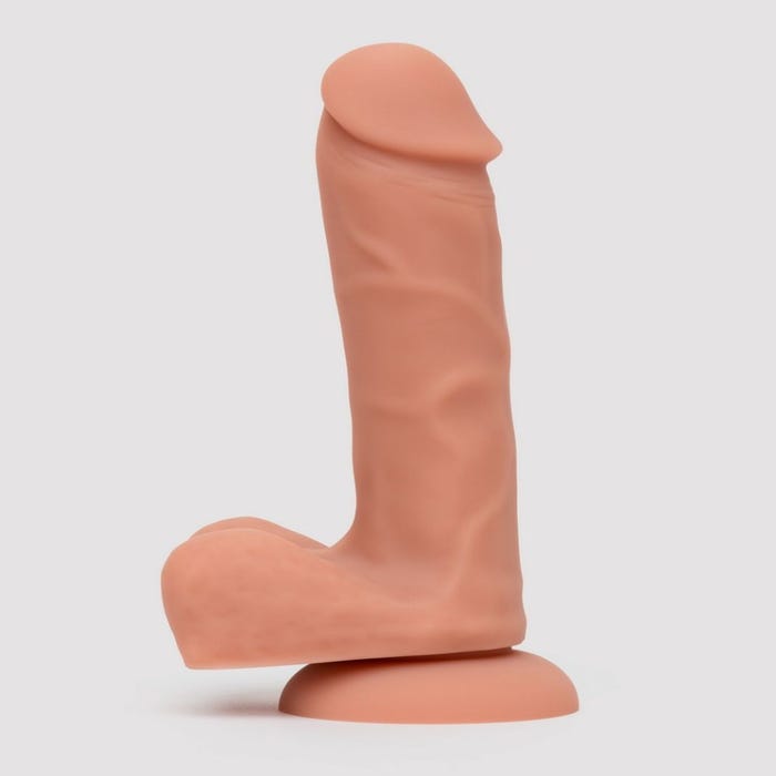 Gode ventouse réaliste 20,3 cm silicone Classic Lifelike Lover chair beige