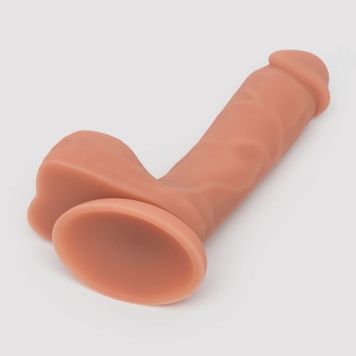 Gode ventouse réaliste 20,3 cm silicone Classic Lifelike Lover chair beige
