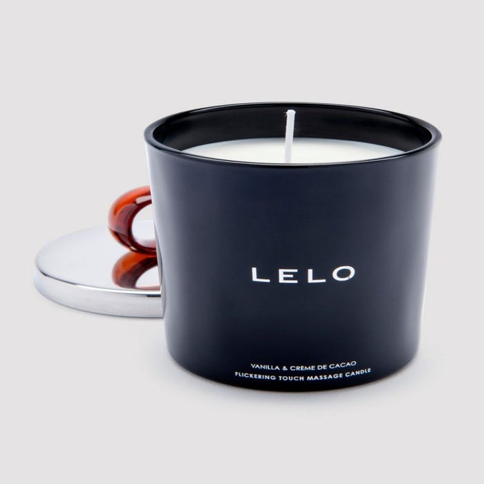 Bougie de massage vanille et crème de cacao Flickering Touch
