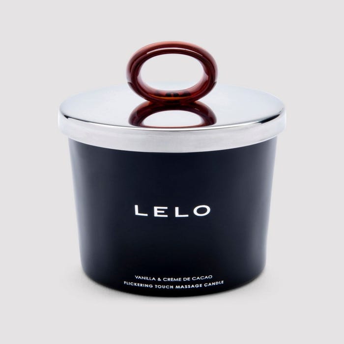 Bougie de massage vanille et crème de cacao Flickering Touch