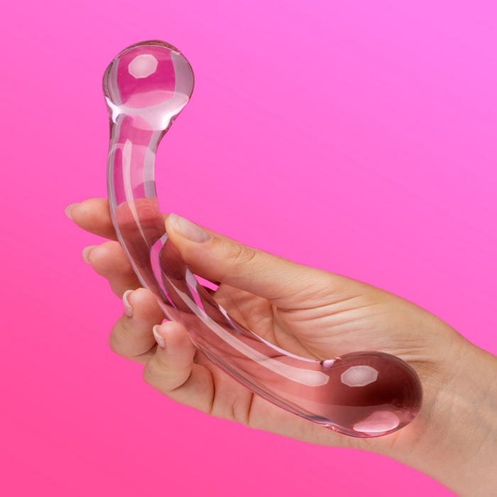 Lovehoney Dildo en verre Sensual Glass à double extrémité pour point G