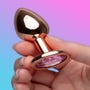 Plug anal bijou Secret Shine rose gold small 55 g