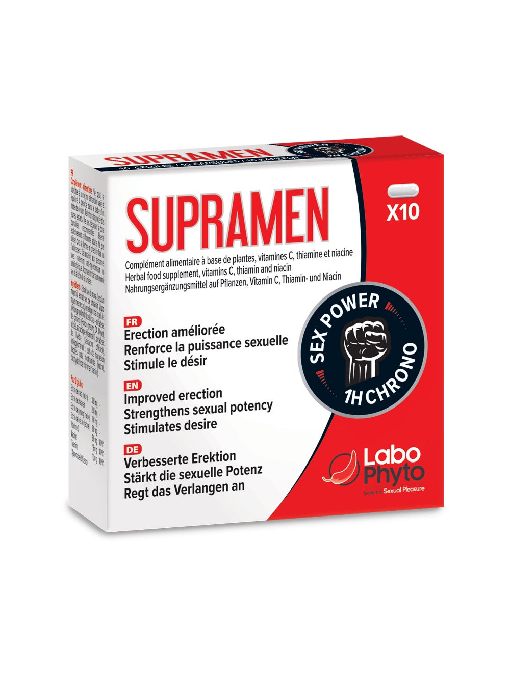 Aphrodisiaque homme Supramen 10 gélules 3